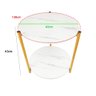 Mesa de Centro Sala Quarto Varanda Escritorio Multiuso Canto Lateral Mesinha Redonda Jardim Minimali - 7