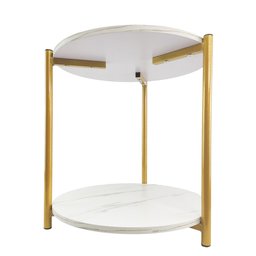 Mesa de Centro Sala Quarto Varanda Escritorio Multiuso Canto Lateral Mesinha Redonda Jardim Minimali - 6