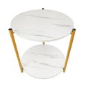 Ver imagem 2 de Mesa de Centro Sala Quarto Varanda Escritorio Multiuso Canto Lateral Mesinha Redonda Jardim Minimali