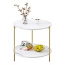 Ver imagem 4 de Mesa de Centro Sala Quarto Varanda Escritorio Multiuso Canto Lateral Mesinha Redonda Jardim Minimali