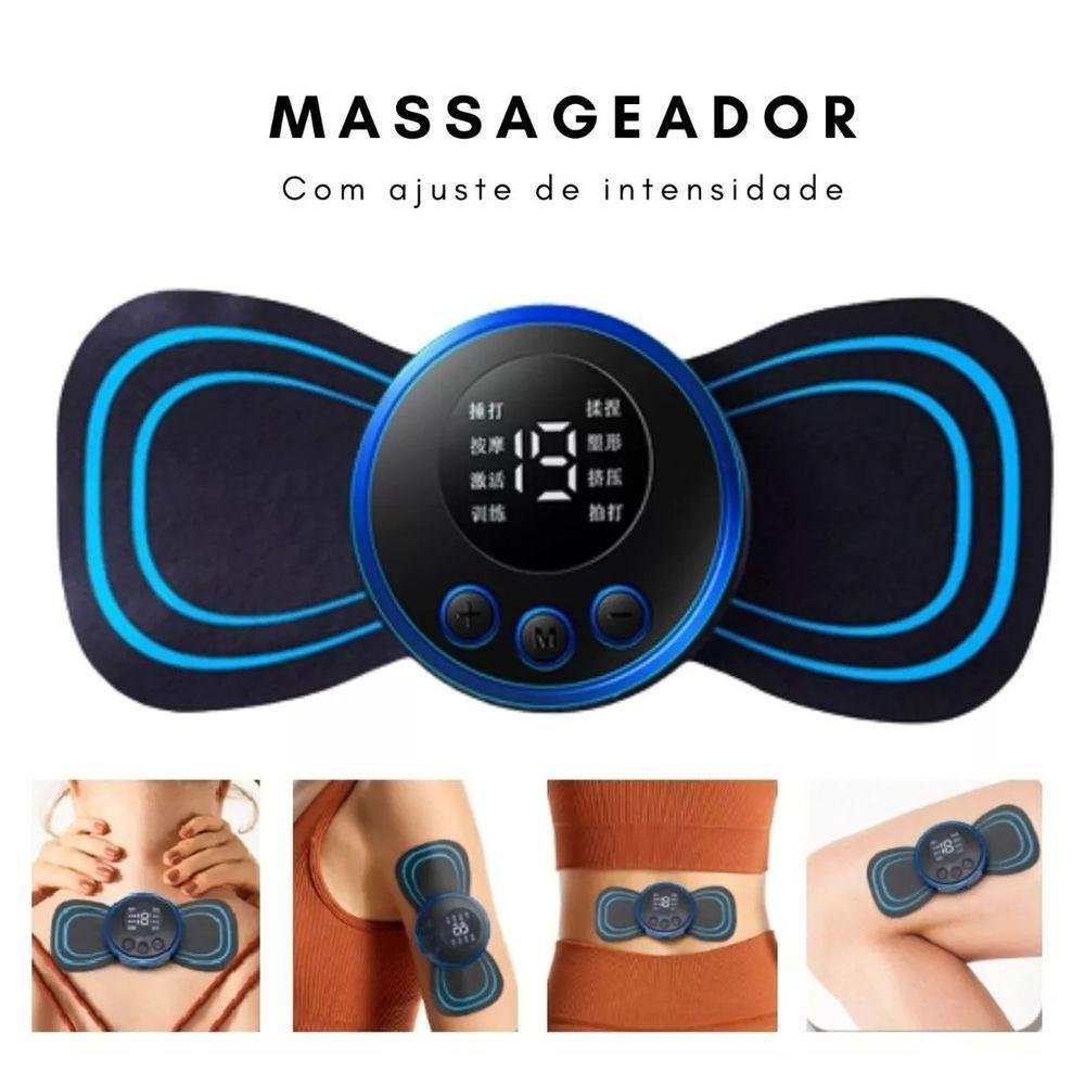 Massageador Elétrico Cervical Eletroterapia Ems Pescoço Perna Lombar Abdomen - 6