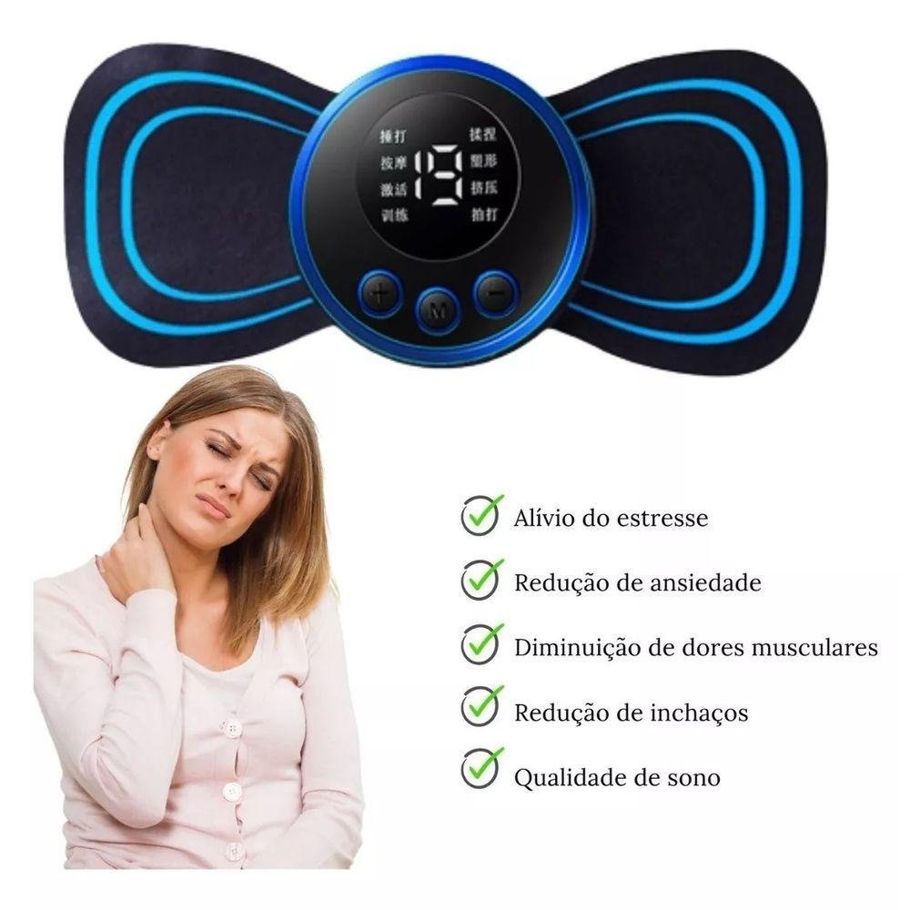 Massageador Elétrico Cervical Eletroterapia Ems Pescoço Perna Lombar Abdomen - 4