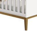 Ver imagem 3 de Berço Americano Classic New Branco Fosco com Madeira - MoveisAqui
