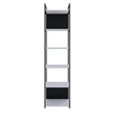 Ver imagem 2 de Estante Alta com 6 Prateleiras 185x45x33cm com Fundo Yon Branco/Preto