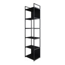 Ver imagem 3 de Estante Alta com 6 Prateleiras 185x45x33cm com Fundo Yon Preto