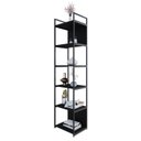 Ver imagem 5 de Estante Alta com 6 Prateleiras 185x45x33cm com Fundo Yon Preto