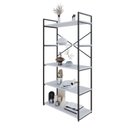 Ver imagem 5 de Estante com 5 Prateleiras 152cm x 80cm x 33cm Yon Branco/Preto