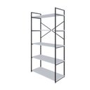 Ver imagem 3 de Estante com 5 Prateleiras 152cm x 80cm x 33cm Yon Branco/Preto