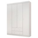 Ver imagem 4 de Cômoda e Guarda Roupa Infantil Helena Branco Brilho - Phoenix