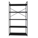 Ver imagem 2 de Estante com 5 Prateleiras 152cm x 80cm x 33cm Yon Preto