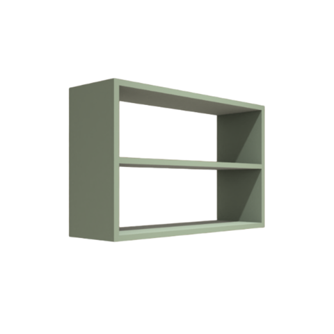 Nicho Decorativo Retangular com Prateleira 60x40x20 Mdf Plancasa:verde Jade