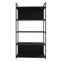 Ver imagem 2 de Estante com 5 Prateleiras 152cm x 80cm x 33cm com Fundo Yon Marrom/Terracota/Preto