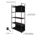 Ver imagem 6 de Estante com 5 Prateleiras 152cm X 80cm X 33cm com Fundo Yon