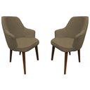 Ver imagem 1 de Kit 2 Cadeiras Decorativa Lara Suede Cappuccino - Dominic Decor