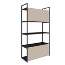 Ver imagem 7 de Estante com 5 Prateleiras 152cm x 80cm x 33cm com Fundo Yon Preto