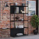 Ver mais imagens de Estante com 5 Prateleiras 152cm X 80cm X 33cm com Fundo Yon