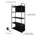 Ver imagem 6 de Estante com 5 Prateleiras 152cm X 80cm X 33cm com Fundo Yon