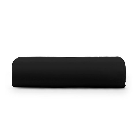 Lençol Avulso Egipicio Queen Micropercal 600 Fios Macio sem Elástico - Preto