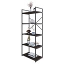 Ver imagem 5 de Estante com 5 Prateleiras 152x60x33cm Yon Marrom/Terracota/Preto