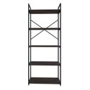 Ver imagem 2 de Estante com 5 Prateleiras 152x60x33cm Yon Marrom/Terracota/Preto