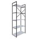 Ver imagem 7 de Estante com 5 Prateleiras 152cm x 60cm x 33cm Yon Branco/Preto
