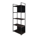 Ver imagem 3 de Estante com 5 Prateleiras 152x60x33cm com Fundo Yon Marrom/Terracota/Preto