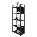 Ver imagem 5 de Estante com 5 Prateleiras 152x60x33cm com Fundo Yon Marrom/Terracota/Preto