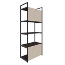 Ver imagem 7 de Estante com 5 Prateleiras 152x60x33cm com Fundo Yon Marrom/Terracota/Preto