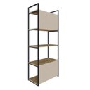 Ver imagem 7 de Estante com 5 Prateleiras 152x60x33cm com Fundo Yon Marrom/Vermont/Preto