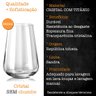 Jogo 6 Copos Cristal Água Suco Titânio Bohemia Sandra 380ml - 4