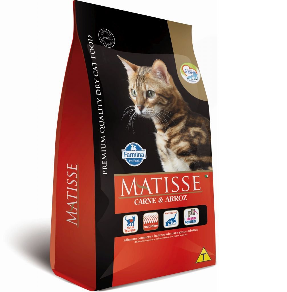 Ração Gatos Adultos sabor Carne e Arroz 2kg - Matisse - 1