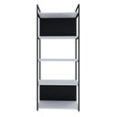 Ver imagem 2 de Estante com 5 Prateleiras 152x60x33cm com Fundo Yon Branco/Preto