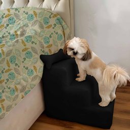 Escada Pet para Cães e Gatos Teddy 3 Degraus Preto - 4