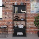 Ver imagem 1 de Estante com 5 Prateleiras 152x60x33cm com Fundo Yon Preto