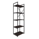 Ver imagem 7 de Estante com 5 Prateleiras 152x45x33cm Yon Marrom/Terracota/Preto