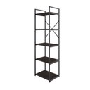Ver imagem 3 de Estante com 5 Prateleiras 152x45x33cm Yon Marrom/Terracota/Preto