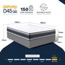 Ver imagem 4 de Cama Box com Colchão de Espuma D45 Double Face Territory Hellen Casal 138cm