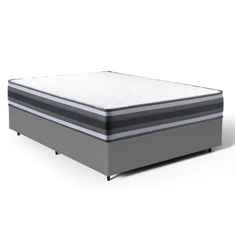 Cama Box com Colchão de Espuma D45 Double Face Territory Hellen Casal 138cm