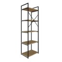 Ver imagem 7 de Estante com 5 Prateleiras 152x45x33cm Yon Marrom/Vermont/Preto