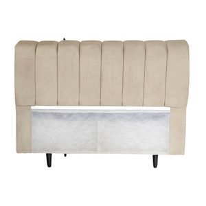 Cabeceira Velutto Solteiro 90cm Suede Bege – Élpis Móveis