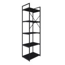 Ver imagem 7 de Estante com 5 Prateleiras 152x45x33cm Yon Preto