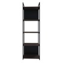 Ver imagem 2 de Estante com 5 Prateleiras 152x45x33cm com Fundo Yon Marrom/Terracota/Preto