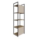 Ver imagem 7 de Estante com 5 Prateleiras 152x45x33cm com Fundo Yon Marrom/Vermont/Preto