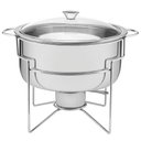 Ver imagem 1 de Rechaud Redondo 7l Inox com Tampa de Vidro Tramontina com Fogareiro