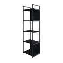Ver imagem 3 de Estante com 5 Prateleiras 152x45x33cm com Fundo Yon Preto