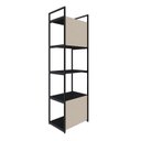 Ver imagem 7 de Estante com 5 Prateleiras 152x45x33cm com Fundo Yon Preto