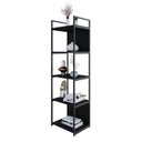 Ver imagem 5 de Estante com 5 Prateleiras 152x45x33cm com Fundo Yon Preto