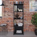 Ver imagem 1 de Estante com 5 Prateleiras 152x45x33cm com Fundo Yon Preto