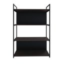 Ver imagem 2 de Estante com 4 Prateleiras 118x80x33cm com Fundo Yon Marrom/Terracota/Preto