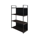Ver imagem 3 de Estante com 4 Prateleiras 118x80x33cm com Fundo Yon Marrom/Terracota/Preto